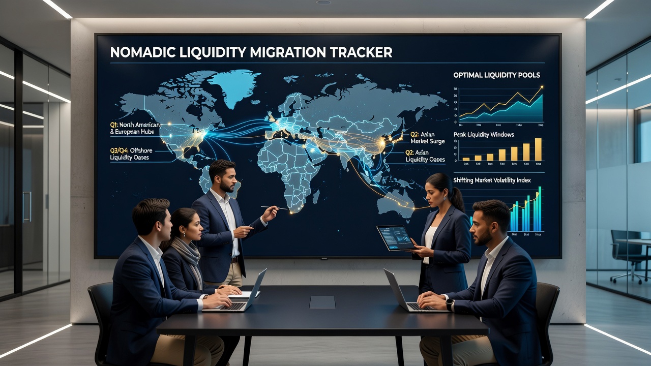 Data visualization showing seasonal traffic shifts between digital card platforms and liquidity pool changes